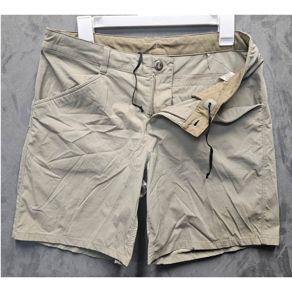 Patagonia Quandary Shorts Womens 8 Khaki Tan Nylon Stretch Hiking 58095 SP22